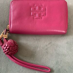 Tory Burch Pink Leather Wallet